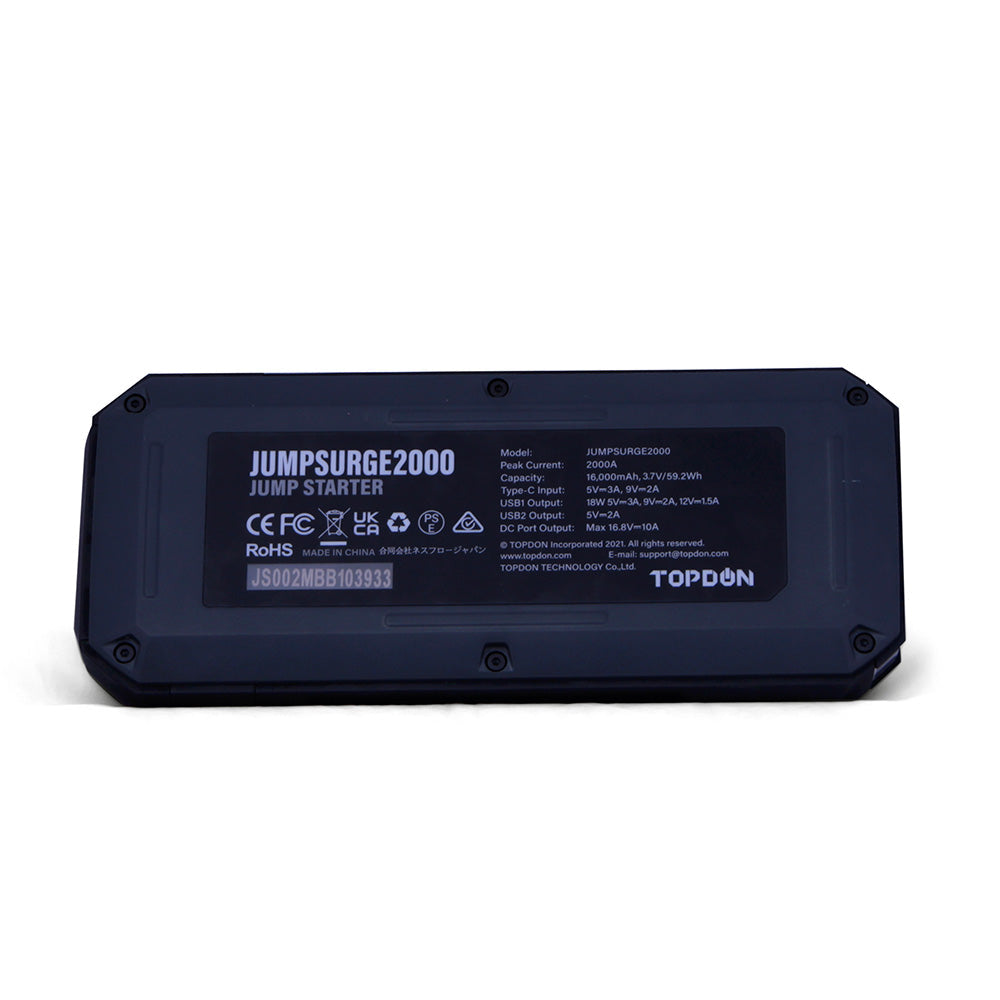 TOPDON power bank USB charging