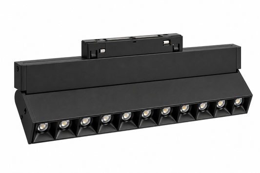 Luma Magnetic Track Linear Grille Spotlight | 6W to 24W, 3000K, Black or White