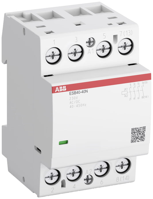 ABB ESB40-40N-06 Silent Modular Contactor 4P 40A 4NO – كونتاكتور موديولار ABB ESB40-40N-06 40 أمبير
