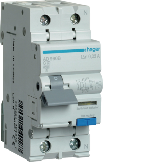 Hager hager-ad-rcbo-2p-6ka-c-curve-30ma-type-ac product image