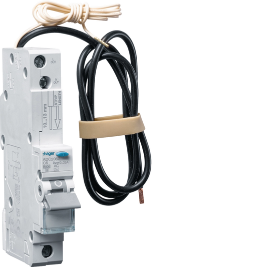 Hager hager-adc-rcbo-1pn-6ka-c-curve-30ma-type-ac product image