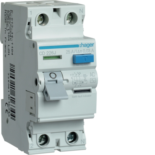 Hager hager-cd-rccb-2p-30ma-type-ac product image