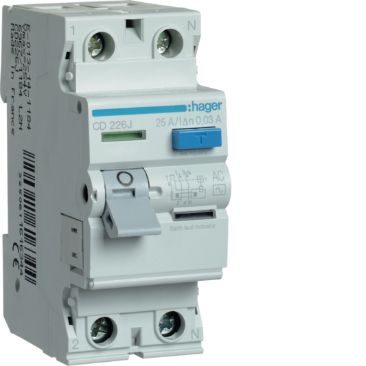 Hager hager-cd-rccb-2p-30ma-type-ac product image