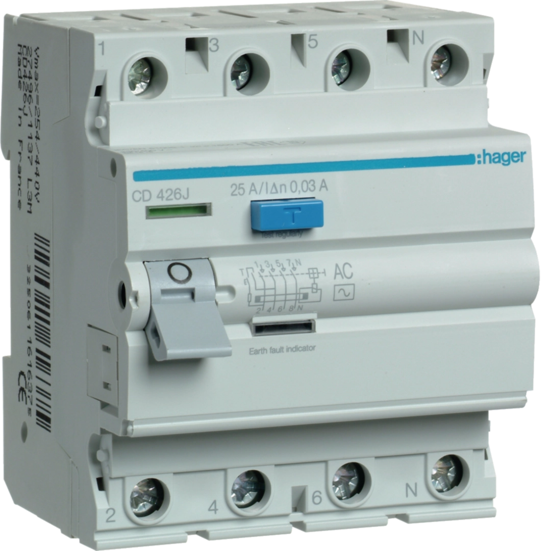 Hager hager-cd-rccb-4p-30ma-type-ac product image