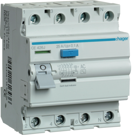 Hager hager-ce-rccb-4p-100ma-type-ac product image