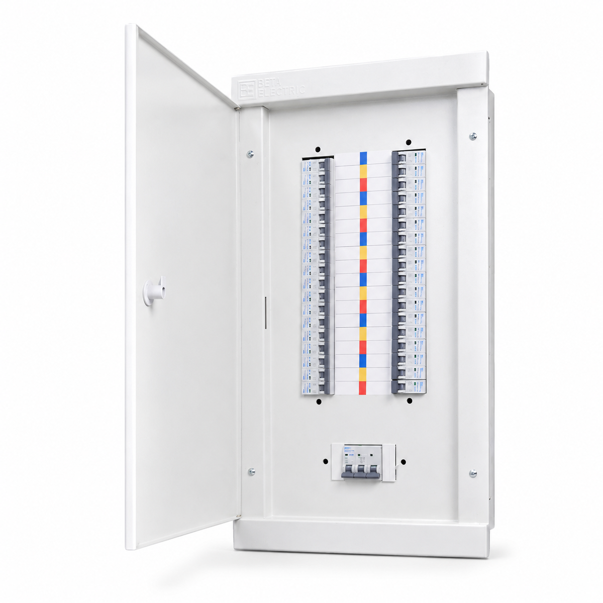Beta Electric Distribution Board 12-48 Ways with Busbars | Main Incomer MCB Panel