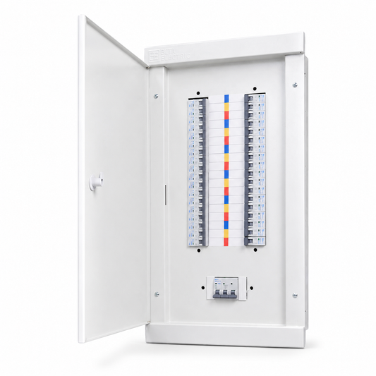 Beta Electric Distribution Board 12-48 Ways with Busbars | Main Incomer MCB Panel