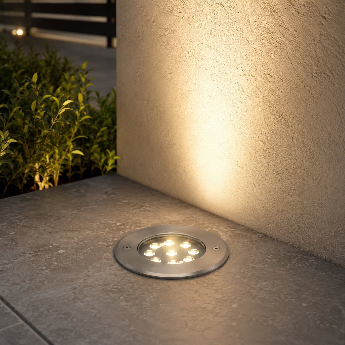 7010-g2 كشاف أرضي غاطس 10W -3000K-ip67 غاطس In-Ground Uplight | خارجي Landscape إضاءة