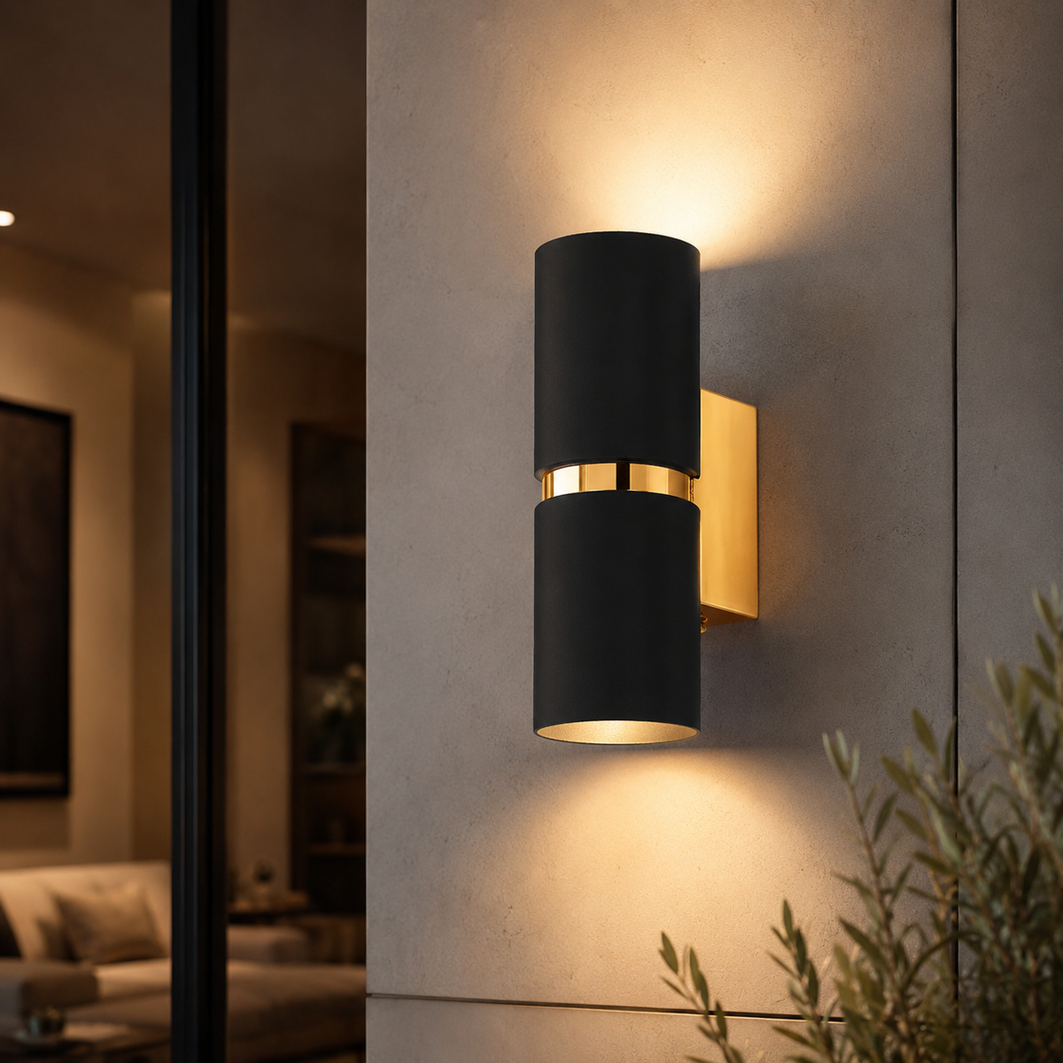 Passa أسود LED ليد حائط إضاءة | Decorative Indoor إضاءة