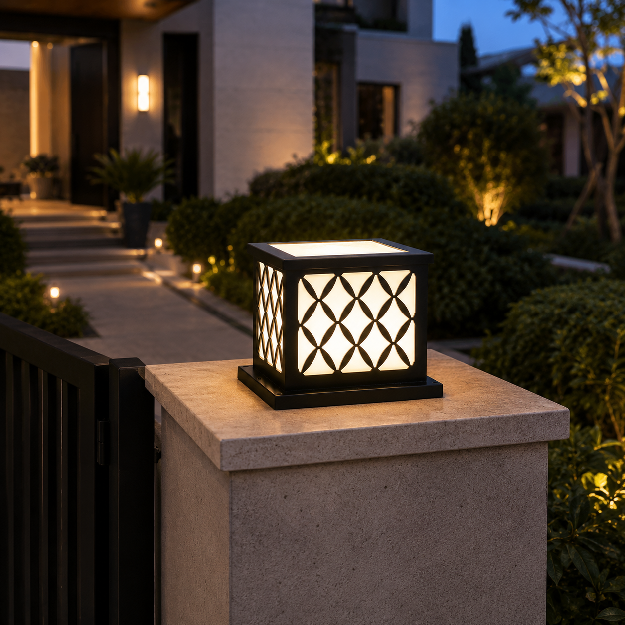 Cubic Black IP56 25*25 1*e27 Outdoor Wall Lantern | Outdoor Wall Lighting