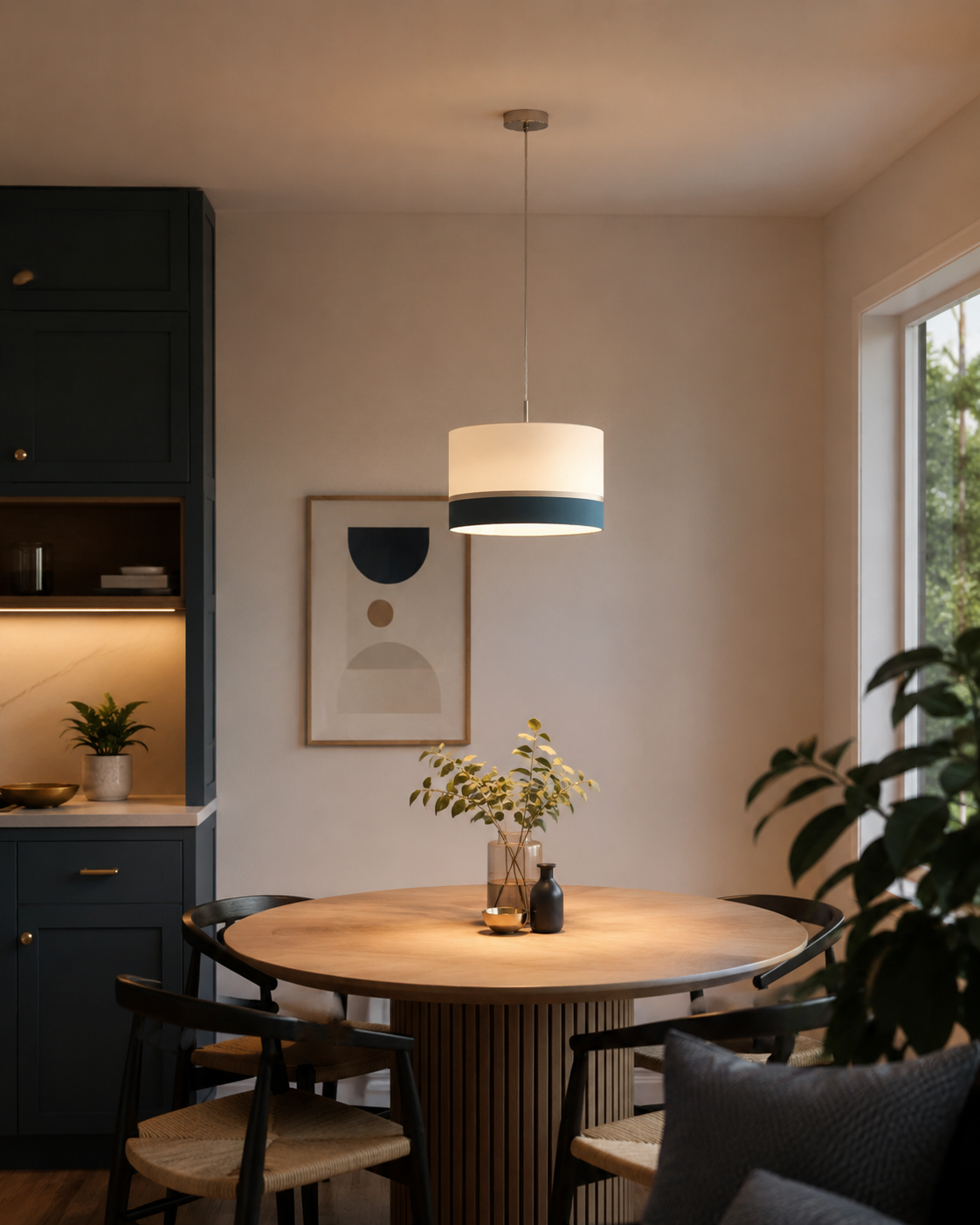 أبيض و أزرق Steel Nickel Pendant إضاءة | Decorative Indoor إضاءة
