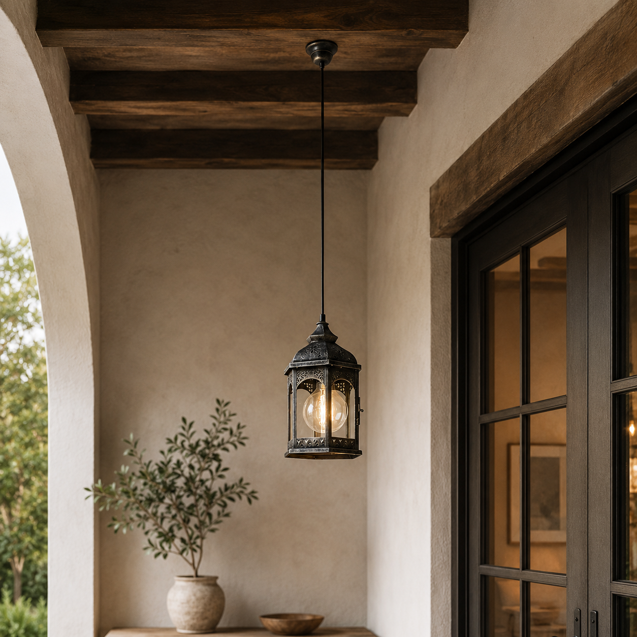 Silver Steel Silver Pendant Light | Decorative Indoor Lighting