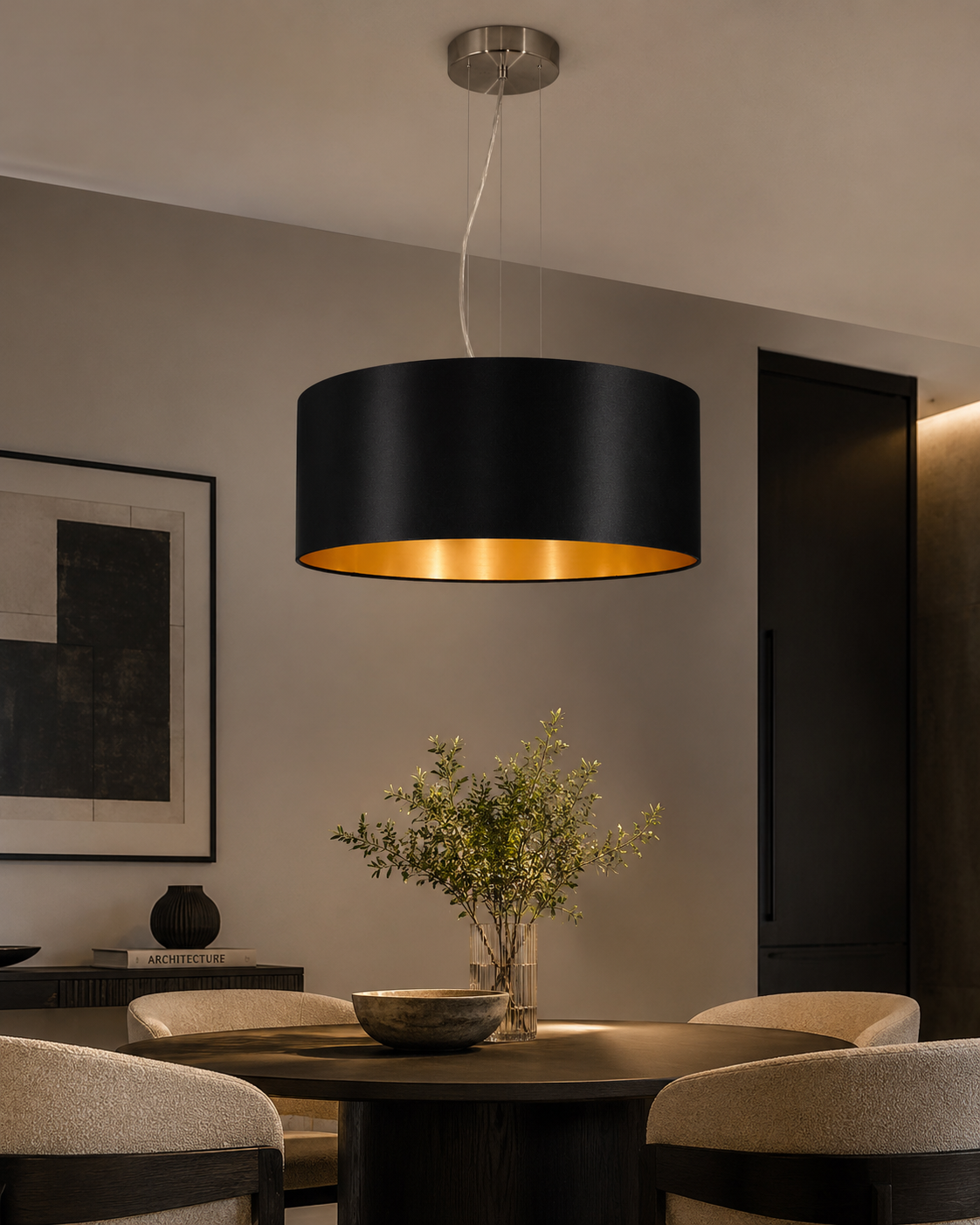 أسود Nickel و أسود Pendant إضاءة | Decorative Indoor إضاءة