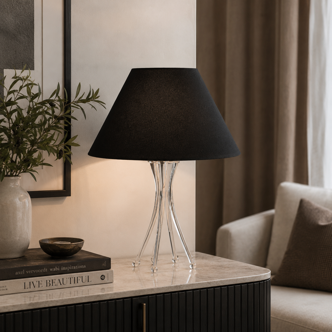 Metal with Silver Coating Lamp Shade | Decorative Indoor Lighting