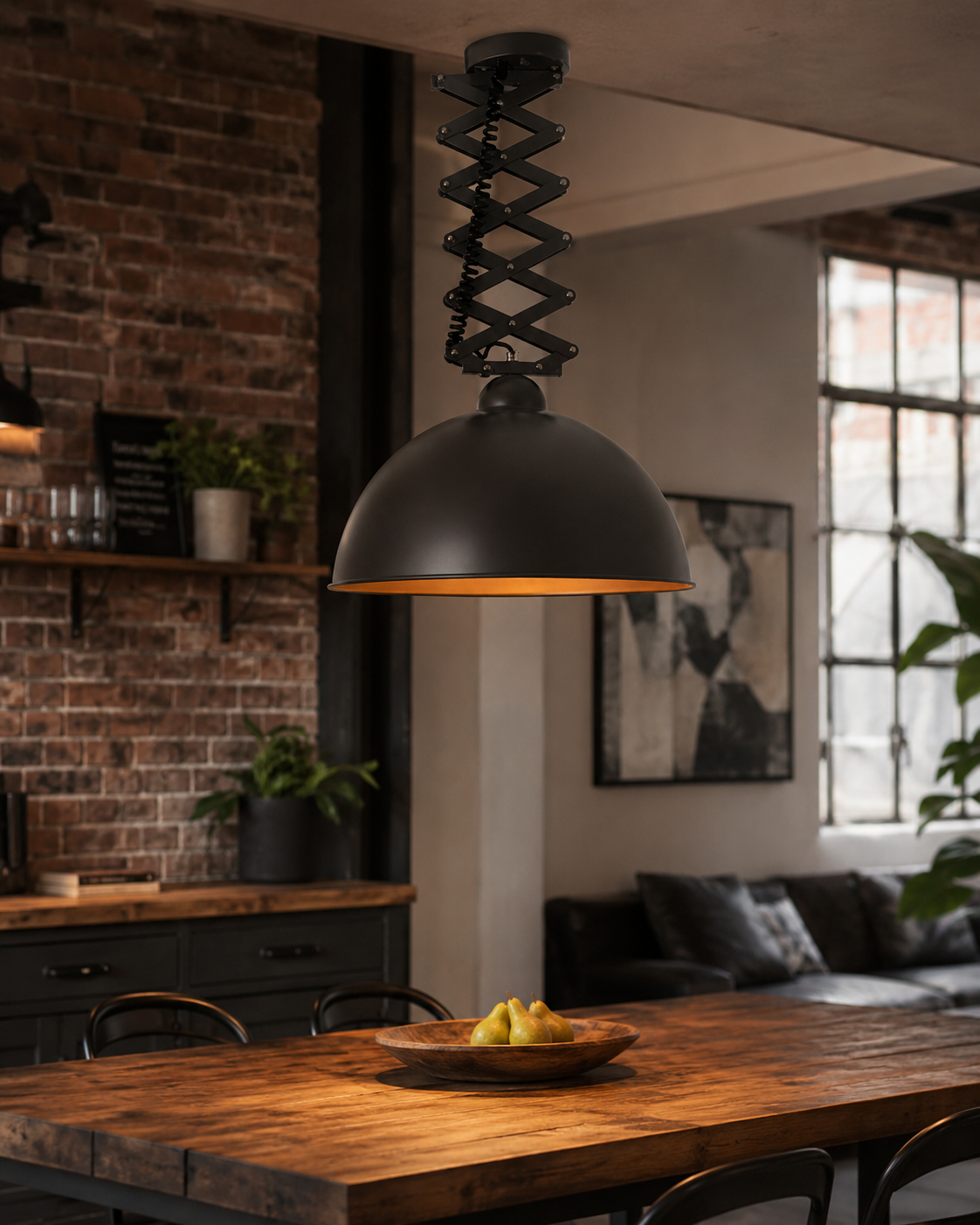 معدن فردي - أسود Pendant إضاءة | Decorative Indoor إضاءة