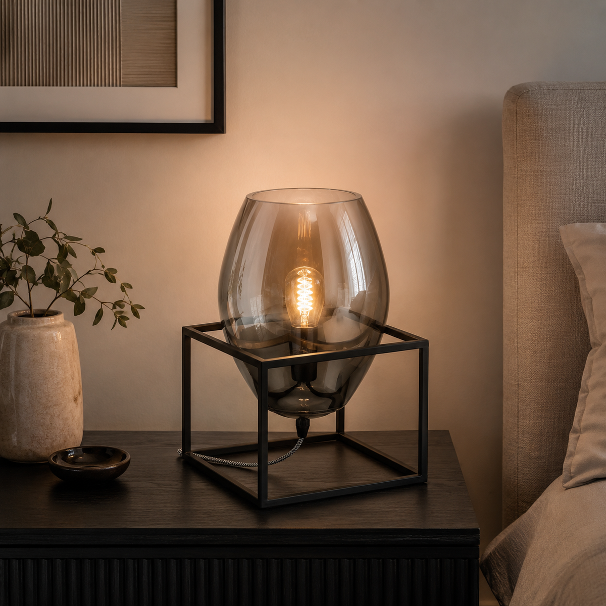 Smoky Steel Lamp Shade | Decorative Indoor إضاءة