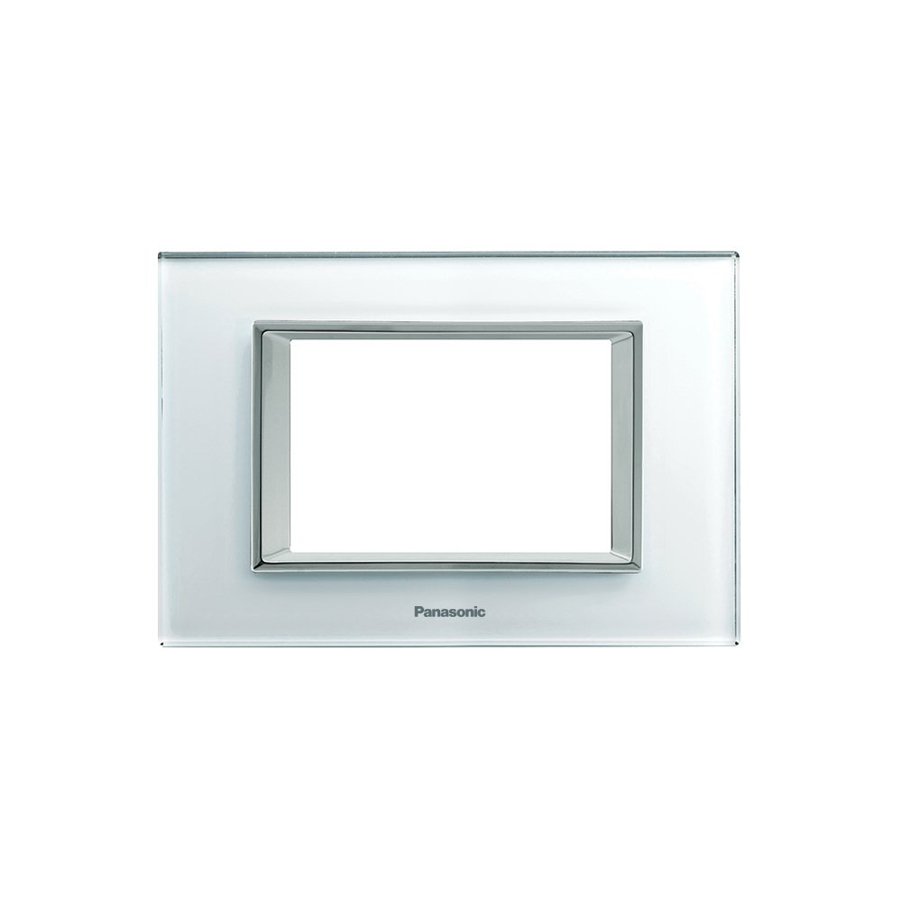 Panasonic 3M plate Glass White Ultima Thea | Wall Plate 215217 - SKU 215217