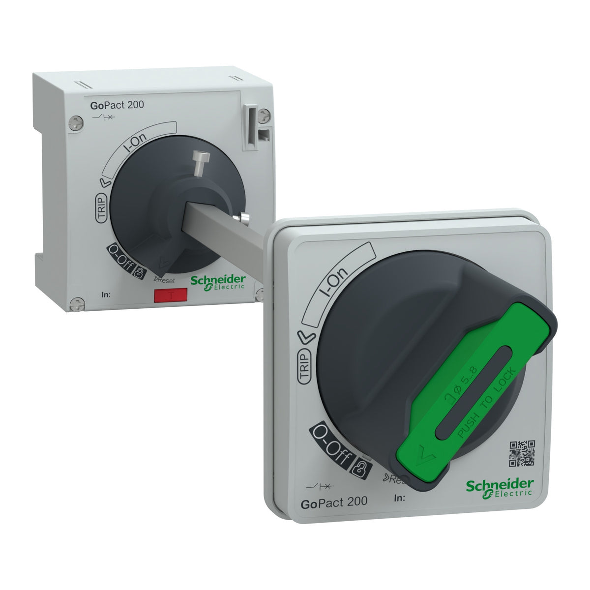 Schneider Electric G20ROTE - Extended rotary handle, GoPact MCCB 200, shaft length 250mm, IP54 - SKU G20ROTE