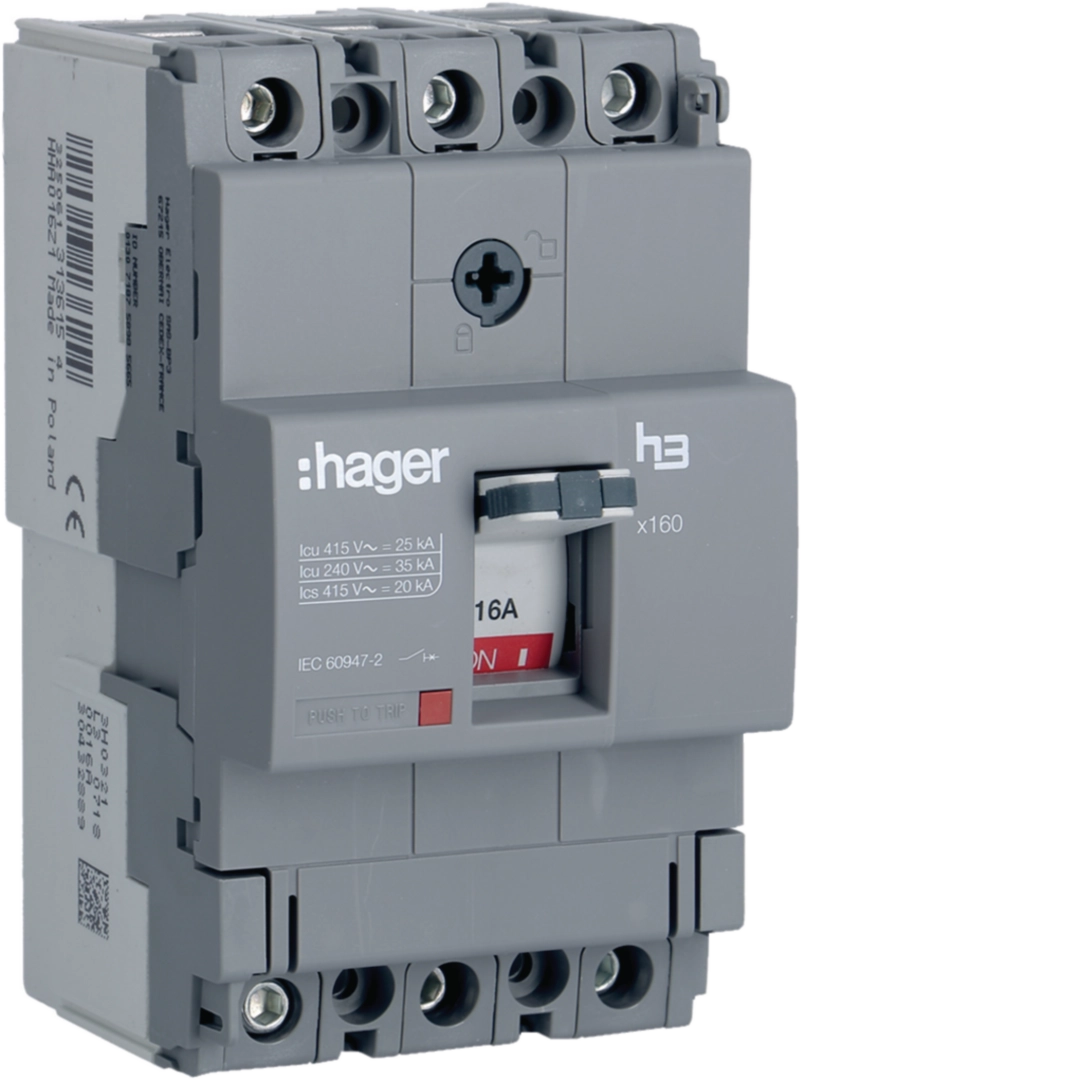Hager hager-hha-h3-plus-mccb-fixed-thermal-magnetic-25-ka product image