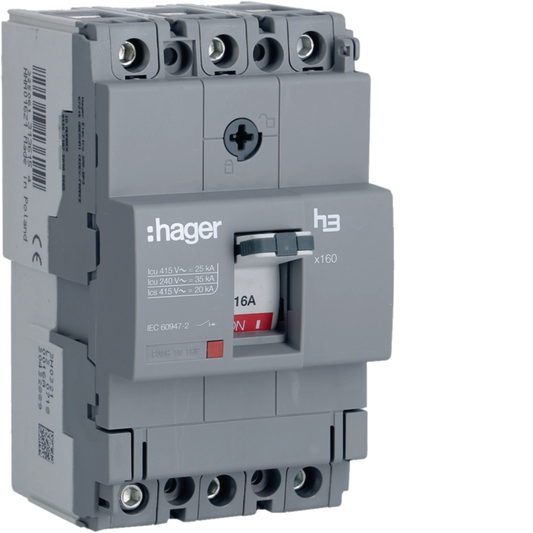 Hager hager-hha-h3-plus-mccb-fixed-thermal-magnetic-25-ka product image
