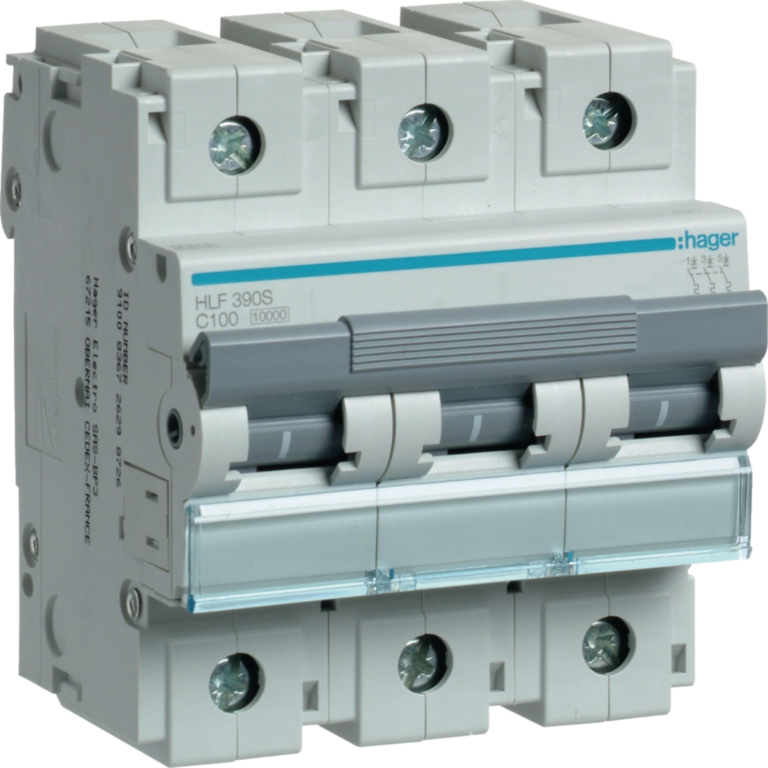 هاجر Hager هاجر Hager-hlf-3P 3 قطب-high-تيار-MCB قاطع أوتوماتيك-10kA قدرة قطع product image