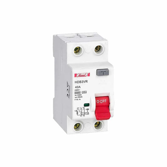 Himel HDB3VR Earth Leakage Circuit Breaker (RCCB) Series | 30mA Human Protection, 6kA, AC Type, 2P & 4P Residual Current Range