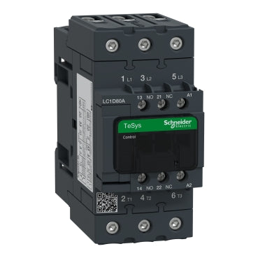 Schneider Electric TeSys D LC1D80A Contactor | LC1D80AM7, 3-Pole, 80A AC-3, 220V AC Coil