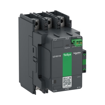 قواطع شنايدر إليكتريك TeSys Giga المتقدمة عالية الطاقة LC1G225KUEN | 3 أقطاب (3NO)، 225 أمبير تيار متردد AC-3، 200-500 فولت تيار متردد/تيار مستمر، ملف إلكتروني واسع النطاق، مفتاح ذكي
