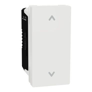 Schneider Electric M3TB31_ROL | Roller blind switch, Miluz E, 10A, 250V, 1 Module, White