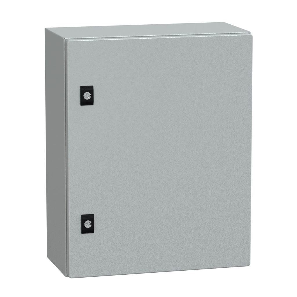 Schneider Electric NSYCRN54200 | Spacial CRN Steel Enclosure H500xW400xD200, IP66, IK10, No Mounting Plate