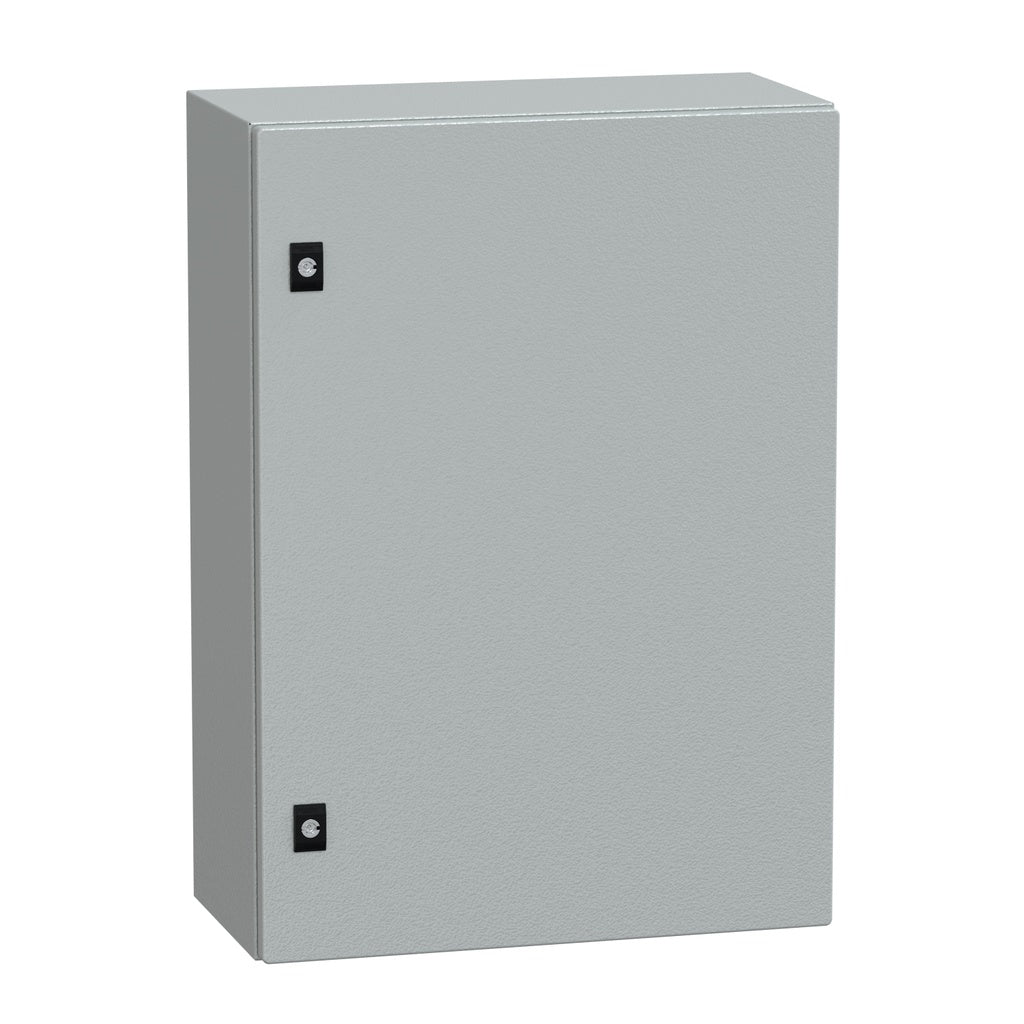 Schneider Electric NSYCRN75250 | Spacial CRN Steel Enclosure H700xW500xD250, IP66, IK10, No Mounting Plate
