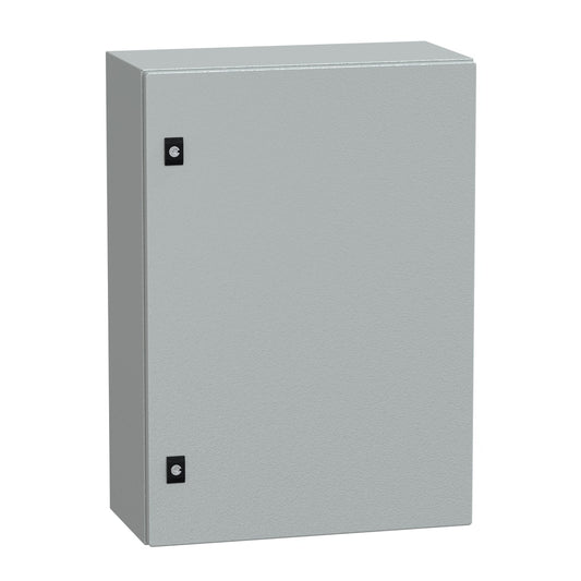 NSYCRN75250 | حاوية شنايدر الفولاذية Spacial CRN | ارتفاع 700 × عرض 500 × عمق 250 مم، IP66، IK10، بدون لوحة تثبيت