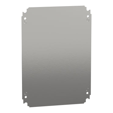 Schneider Electric NSYMM43 | Plain Mounting Plate 400x300mm, Galvanized Steel