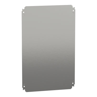 Schneider Electric NSYMM64 | Plain Mounting Plate 600x400mm, Galvanized Steel