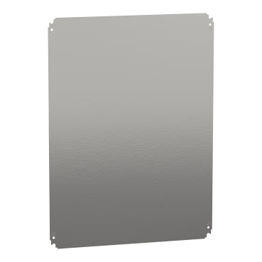 Schneider Electric NSYMM75 | Plain Mounting Plate 700x500mm, Galvanized Steel