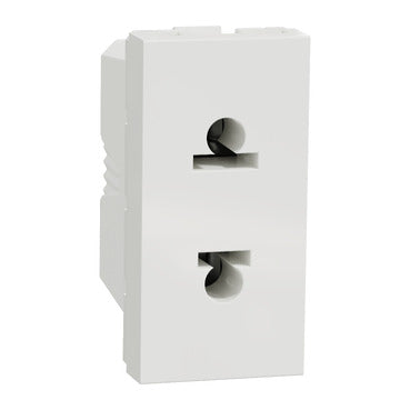 Schneider Electric NU302018 | Socket-outlet, New Unica, 2P, 16A, white