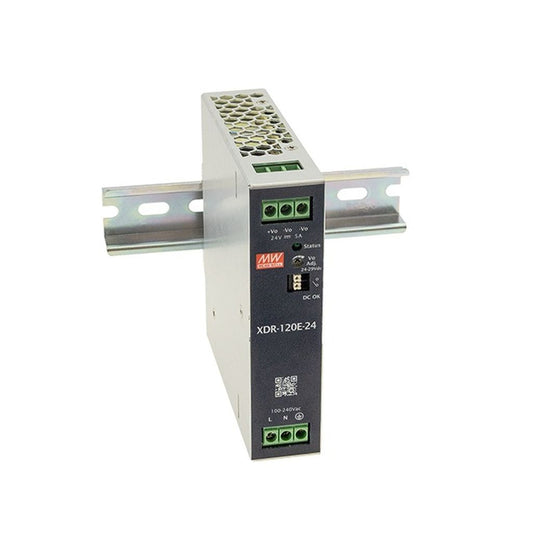 MEAN WELL XDR-120E-24 24V 5A DIN Rail Power Supply