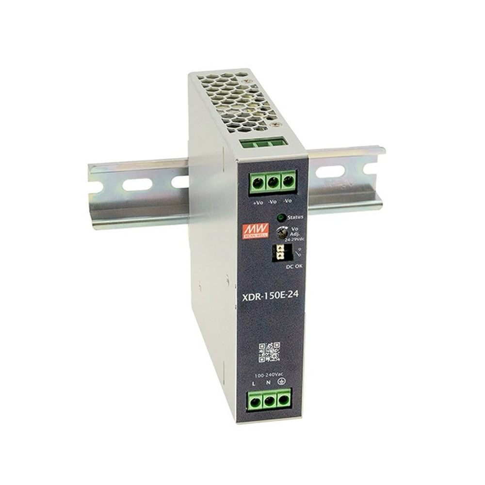 MEAN WELL XDR-150E-24 24V 6.5A DIN Rail Power Supply
