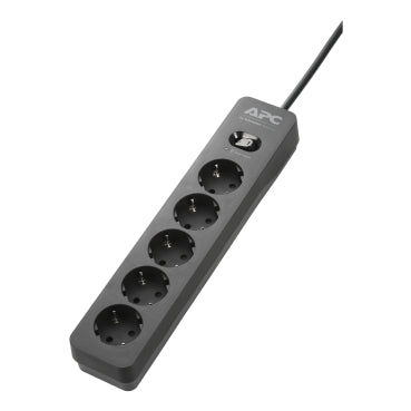 Schneider Electric PME5B-GR | Essential SurgeArrest 5 Outlet Black 230V Germany
