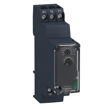 Schneider Electric RE22R1AMR | Modular timing relay, 8 A, 0.05 s…300 h, 1 CO, power on delay , 24...240 V AC/DC