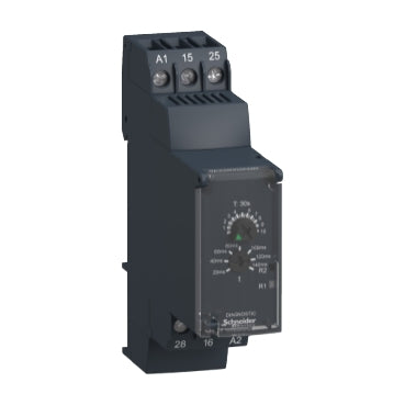 Schneider Electric RE22R2QEMR | Modular timing relay, 8 A, 0.3s…30s, 2 CO, star delta, 24 V DC / 24...240 V AC/DC