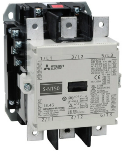 Mitsubishi Electric S-N Magnetic Contactor, 3-Pole 220V AC Coil