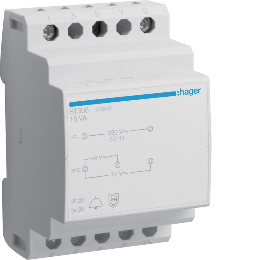 Hager hager-st-transformers-signalling-power-supplies product image