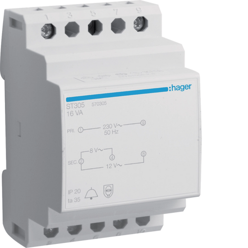 Hager hager-st-transformers-signalling-power-supplies product image