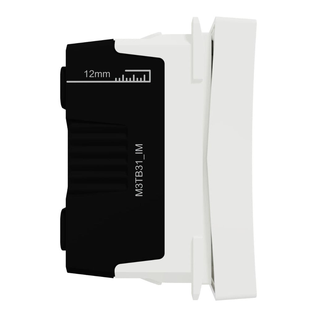 Schneider Electric M3TB31_IM | Intermediate Switch, Miluz E, 10-16A, 250V, 1 module, White