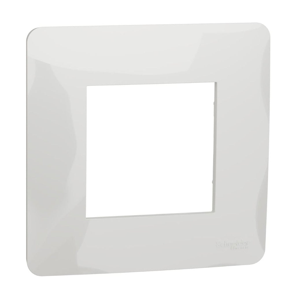 Schneider Electric NU200218 | Cover frame, New Unica, 1 gang, 2 modules, white