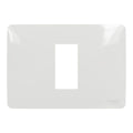 Schneider NU210118 New Unica | إطار غطاء، New Unica، 1 مفتاح، 1 وحدة، أبيض