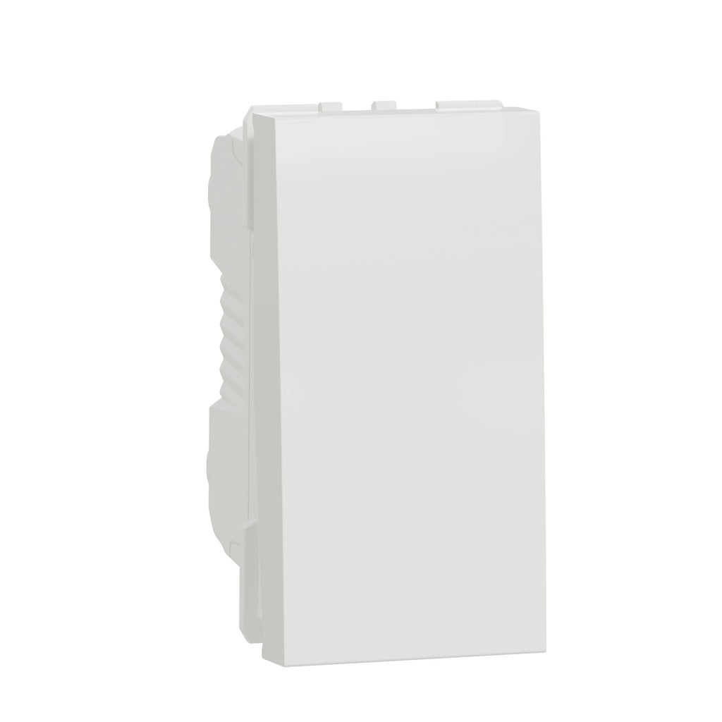 Schneider NU310318SC | مفتاح، New Unica، ثنائي الاتجاه، 10 أمبير، وحدة واحدة، أبيض