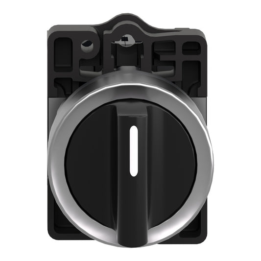 Schneider Electric Harmony XA2ED53 selector switch Ø22 with 3 positions, 2NO, black knob, standard handle