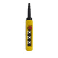 Spark pendant control station XAC-A with 5 pushbuttons and emergency stop, yellow housing